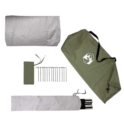 vidaXL Camping Tent Dome 2-Person Olive Green Waterproof - 37963