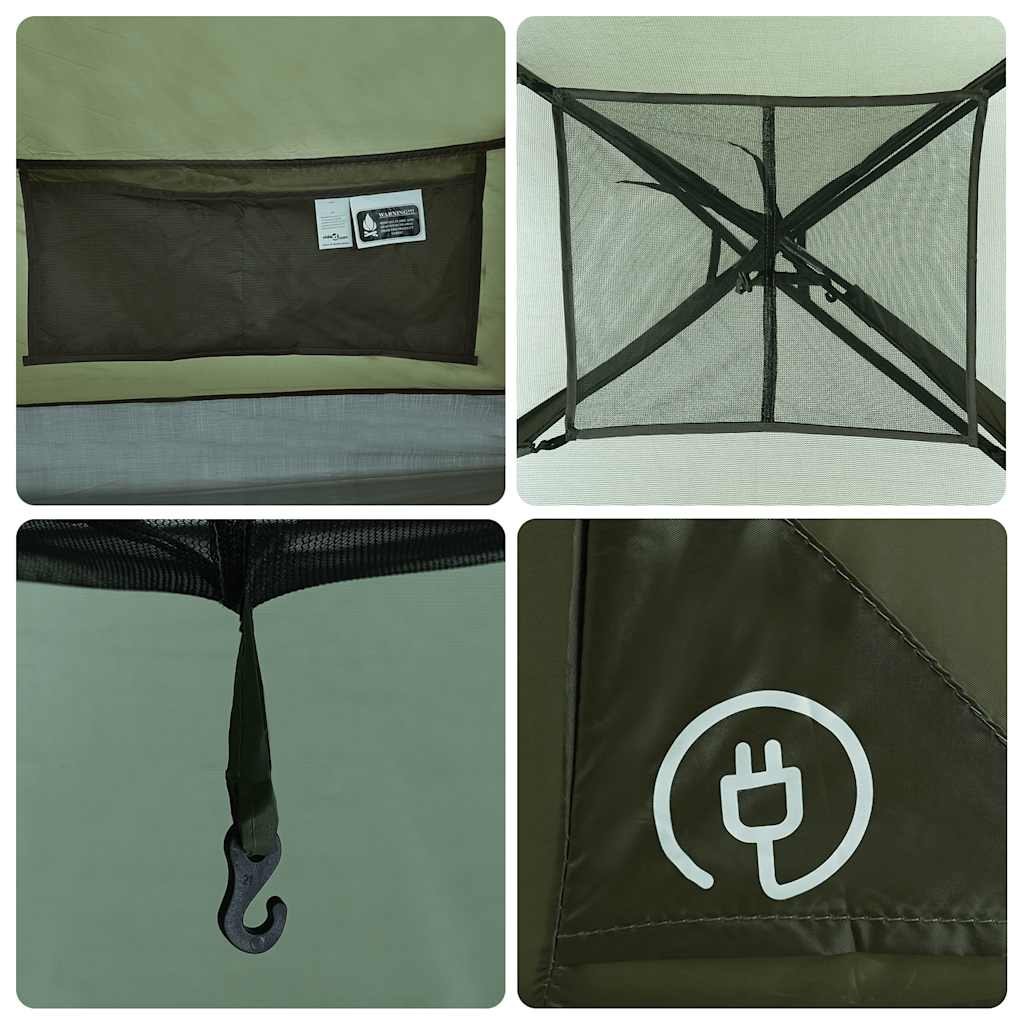 vidaXL Camping Tent Dome 2-Person Olive Green Waterproof - 37963