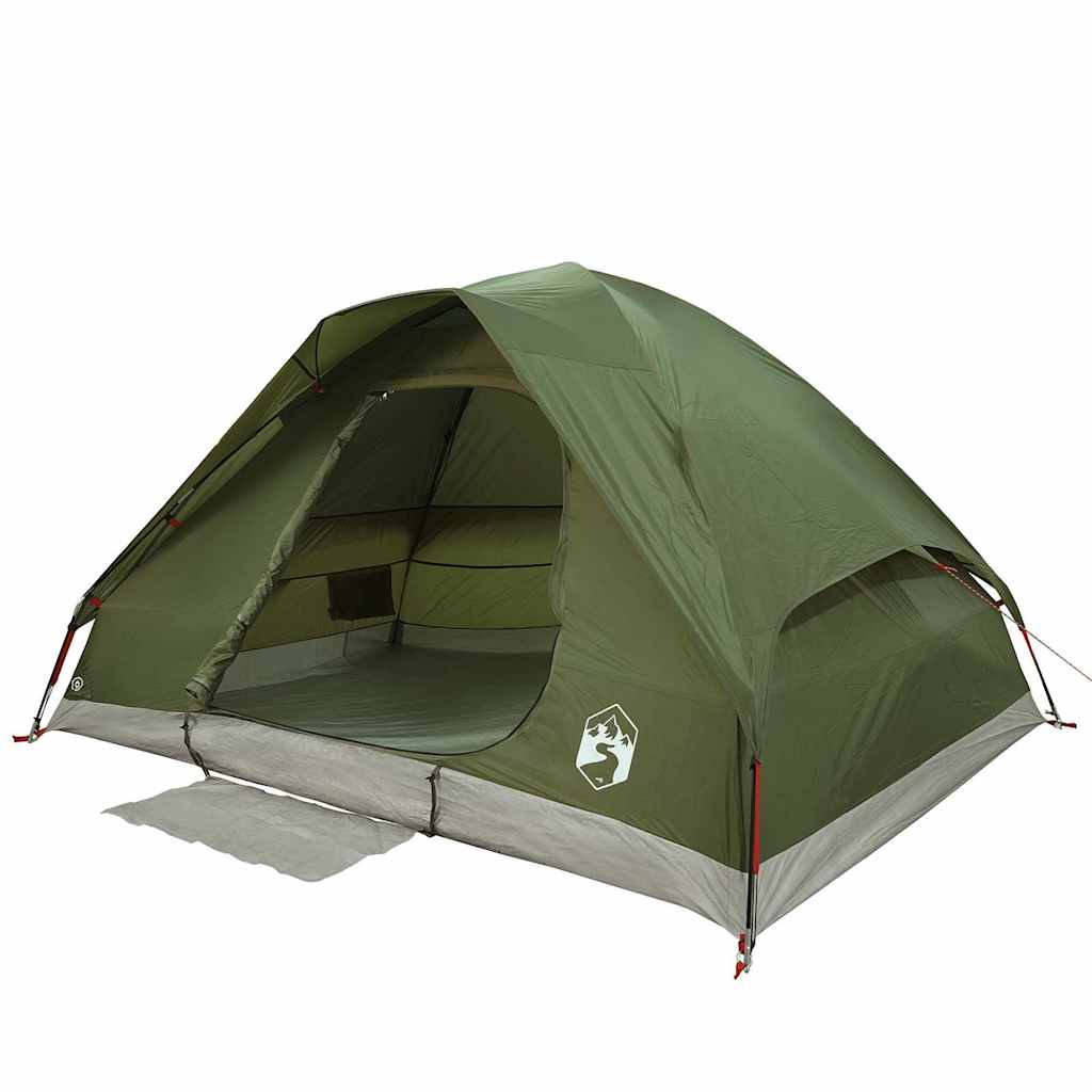 vidaXL Camping Tent Dome 2-Person Olive Green Waterproof - 37963