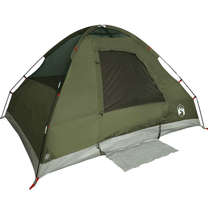 vidaXL Camping Tent Dome 2-Person Olive Green Waterproof - 37963