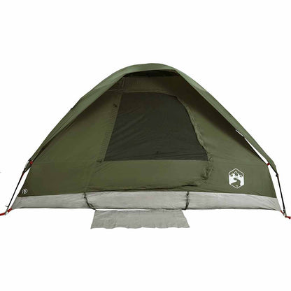 vidaXL Camping Tent Dome 2-Person Olive Green Waterproof - 37963