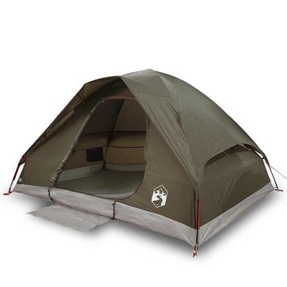 vidaXL Camping Tent Dome 2-Person Brown Waterproof - 37976