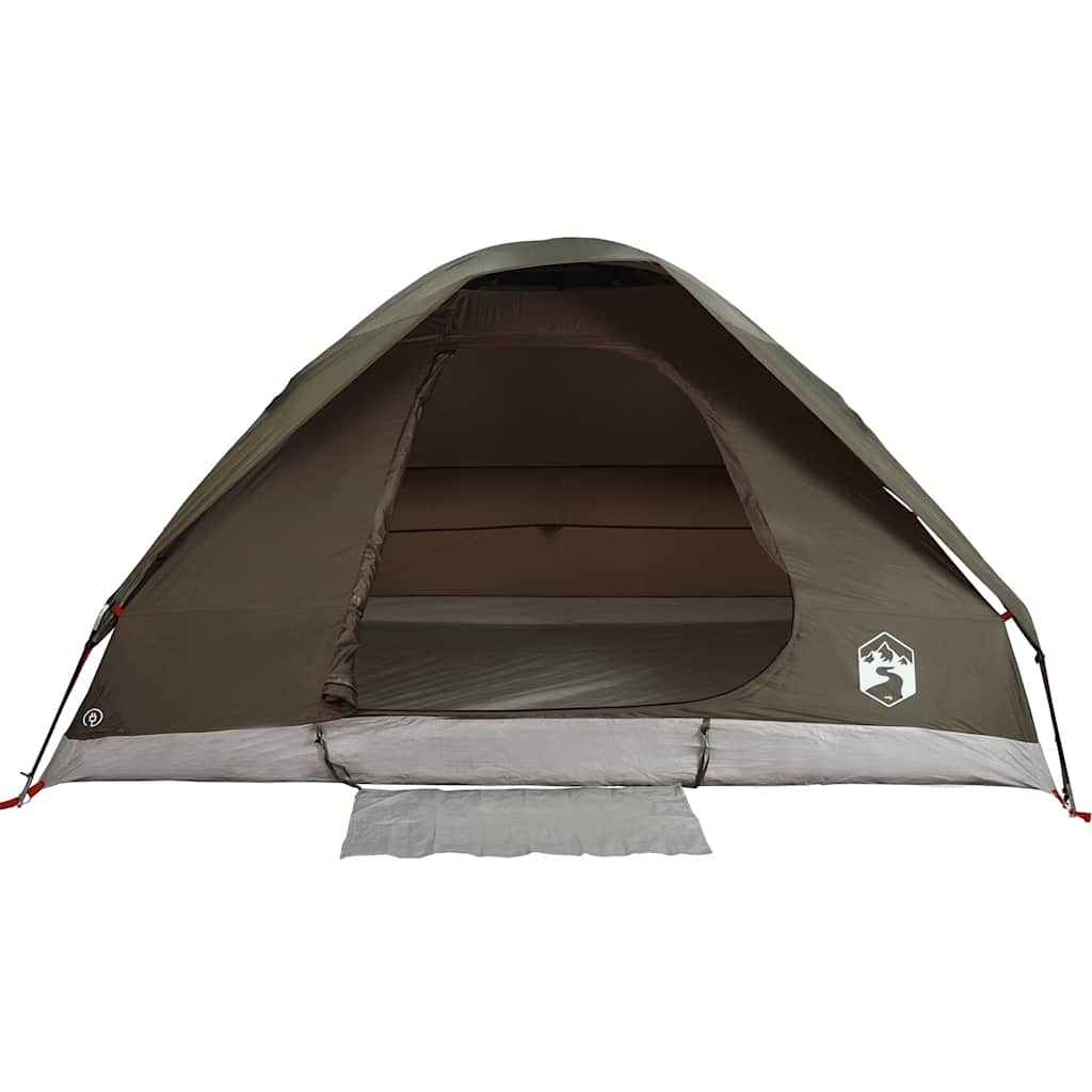 vidaXL Camping Tent Dome 2-Person Brown Waterproof - 37976