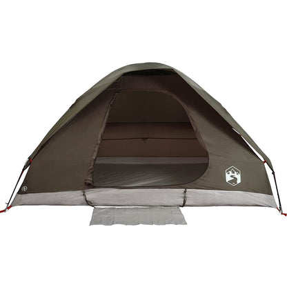 vidaXL Camping Tent Dome 2-Person Brown Waterproof - 37976