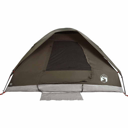 vidaXL Camping Tent Dome 2-Person Brown Waterproof - 37976
