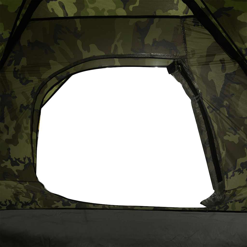 vidaXL Camping Tent Dome 2-Person Camouflage Waterproof - Green - 37977