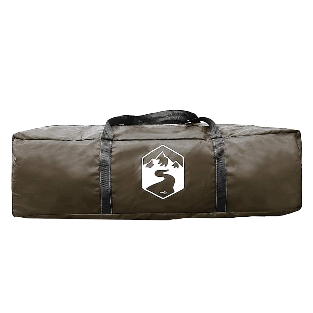 vidaXL Camping Tent Dome 4-Person Brown Waterproof - 37985