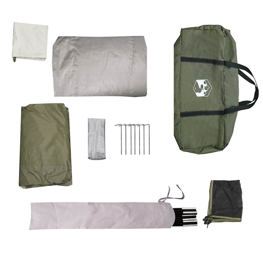 vidaXL Family Tent Dome 6-Person Olive Green Waterproof