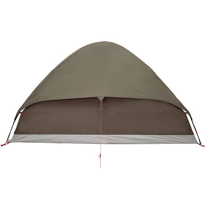 vidaXL Family Tent Dome 6-Person Brown Waterproof