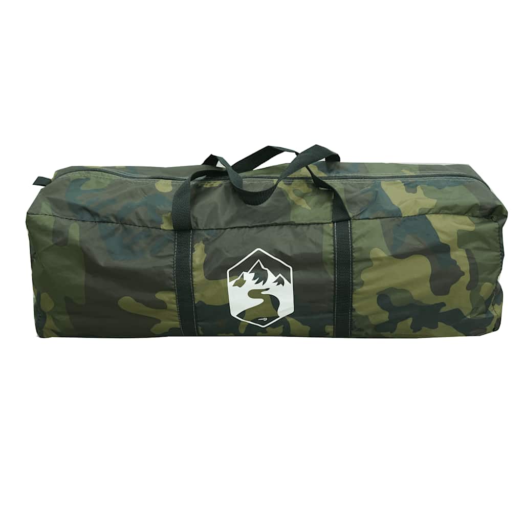 vidaXL Family Tent Dome 6-Person Camouflage Waterproof - Green