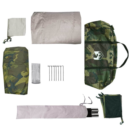vidaXL Family Tent Dome 6-Person Camouflage Waterproof - Green