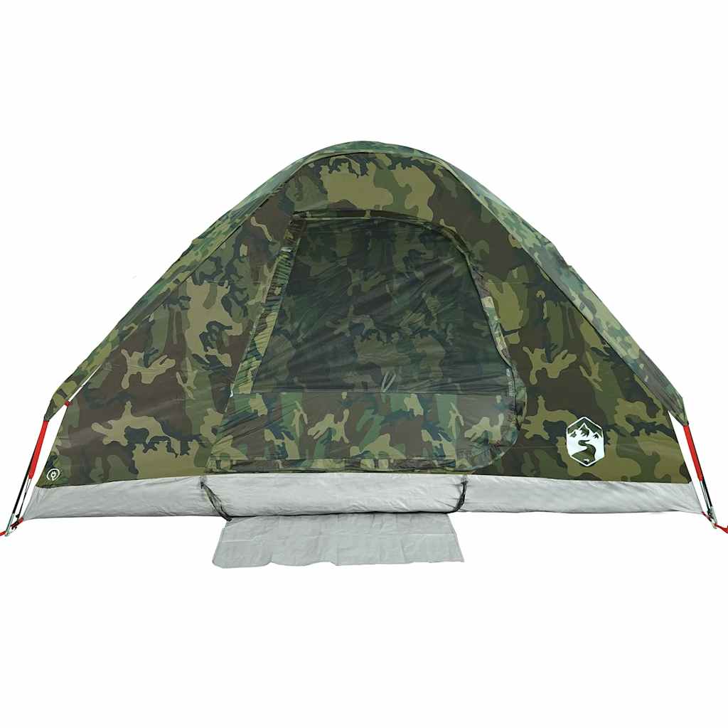 vidaXL Family Tent Dome 6-Person Camouflage Waterproof - Green