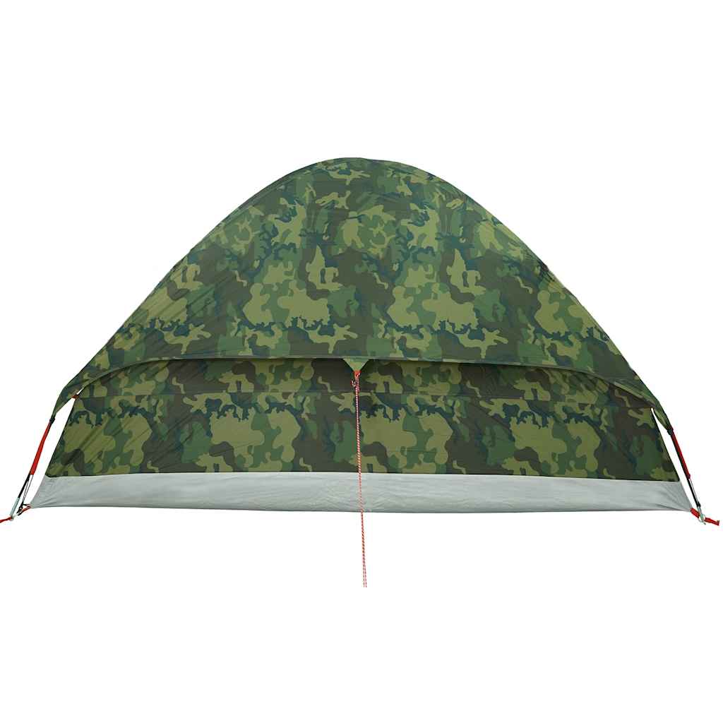 vidaXL Family Tent Dome 6-Person Camouflage Waterproof - Green
