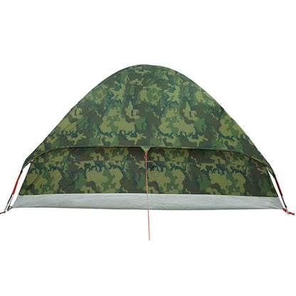 vidaXL Family Tent Dome 6-Person Camouflage Waterproof - Green