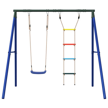 vidaXL Outdoor Swing Set with Swing and Ladder - Multicolour - 206 x 185 x 185 cm
