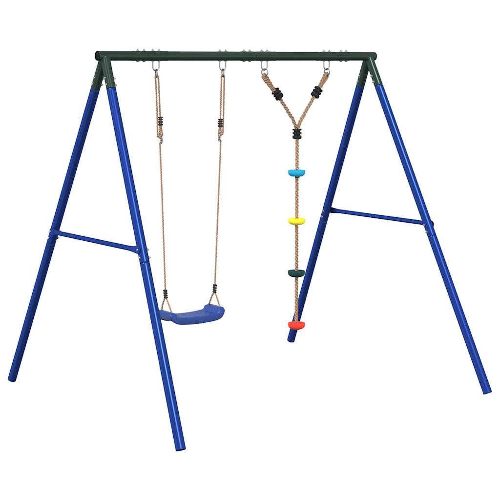 vidaXL Outdoor Swing Set with Swing and Disc Swing - Multicolour