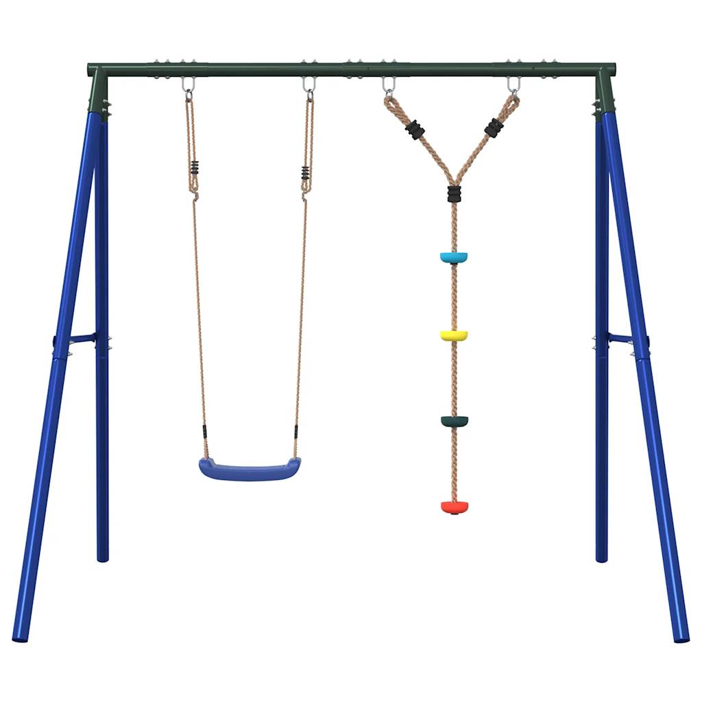 vidaXL Outdoor Swing Set with Swing and Disc Swing - Multicolour