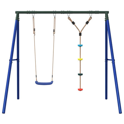 vidaXL Outdoor Swing Set with Swing and Disc Swing - Multicolour