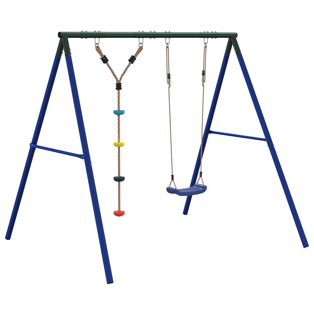 vidaXL Outdoor Swing Set with Swing and Disc Swing - Multicolour