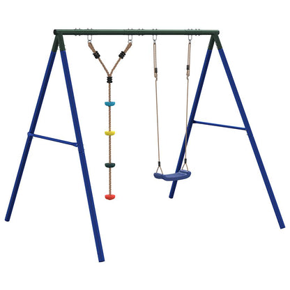 vidaXL Outdoor Swing Set with Swing and Disc Swing - Multicolour