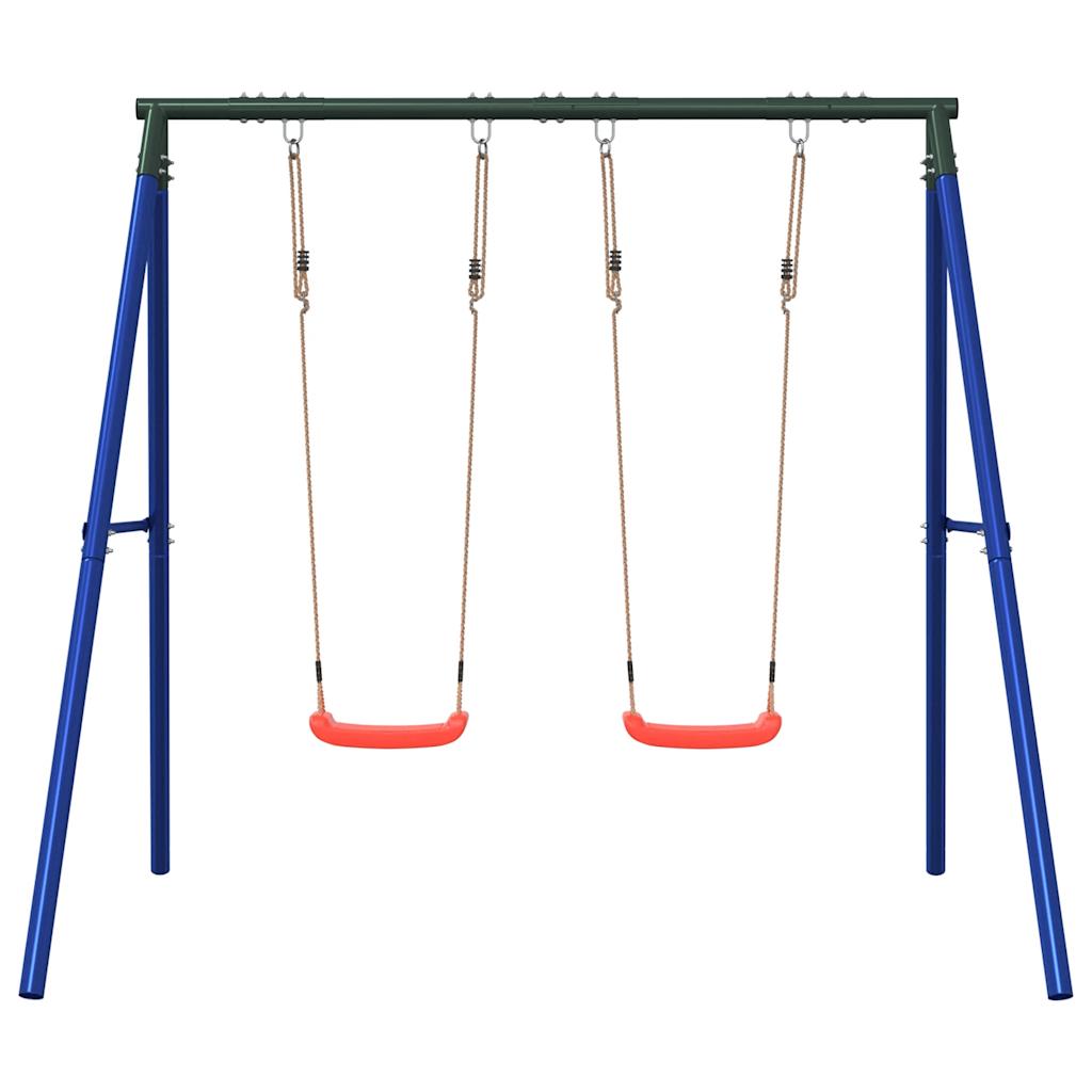 vidaXL Outdoor Swing Set with 2 Swings - Blue - 33660