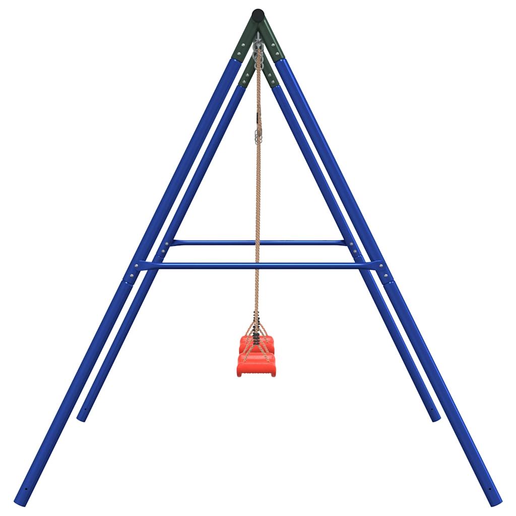 vidaXL Outdoor Swing Set with 2 Swings - Blue - 33660