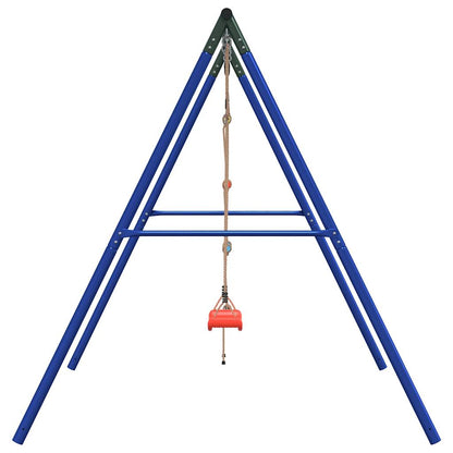 vidaXL Outdoor Swing Set with Swing and Ladder - Multicolour