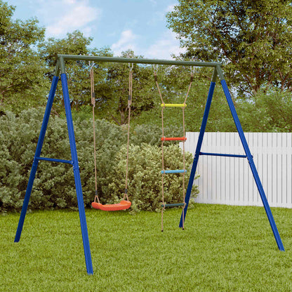 vidaXL Outdoor Swing Set with Swing and Ladder - Multicolour