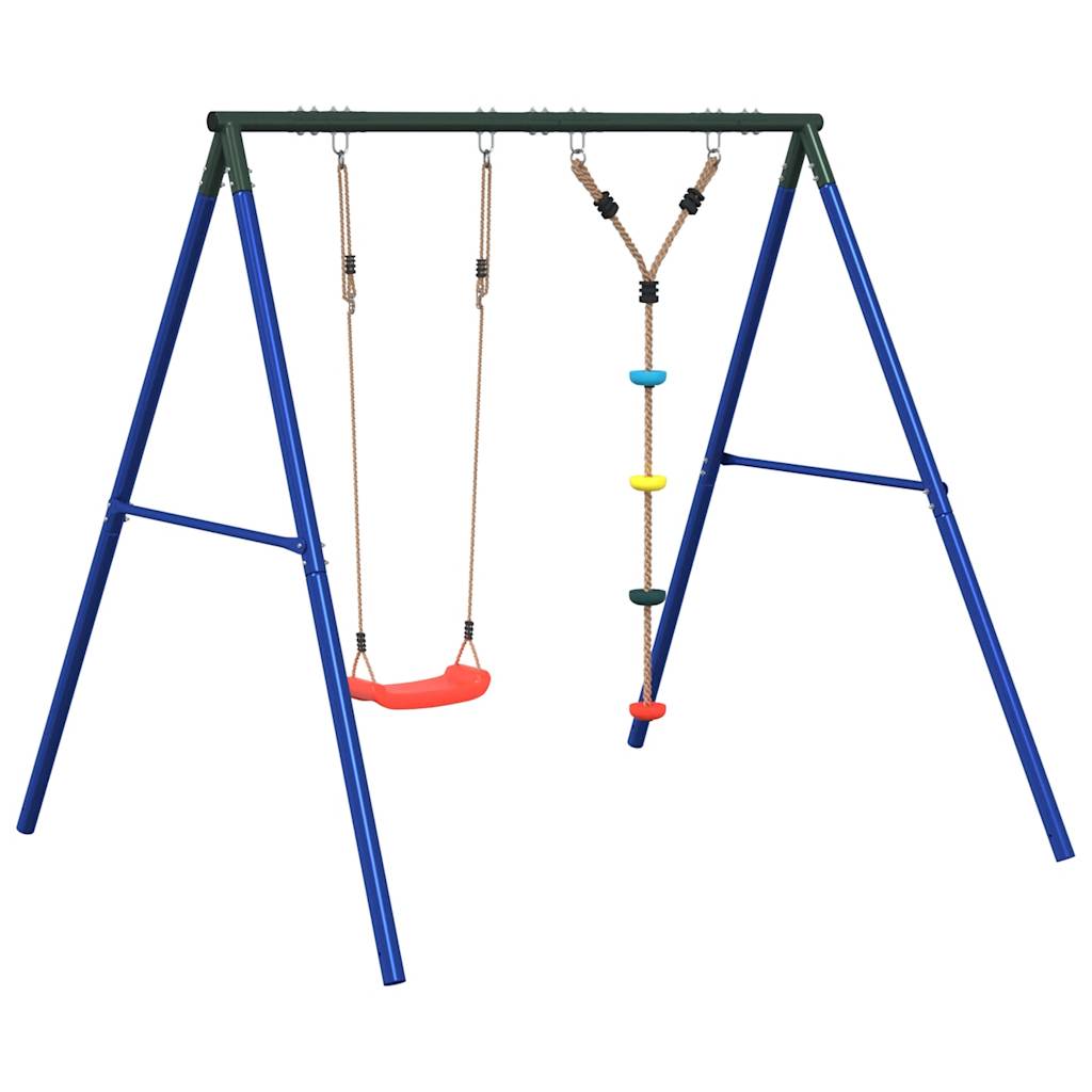 vidaXL Outdoor Swing Set with Swing and Disc Swing - Multicolour - 33685
