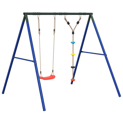 vidaXL Outdoor Swing Set with Swing and Disc Swing - Multicolour - 33685