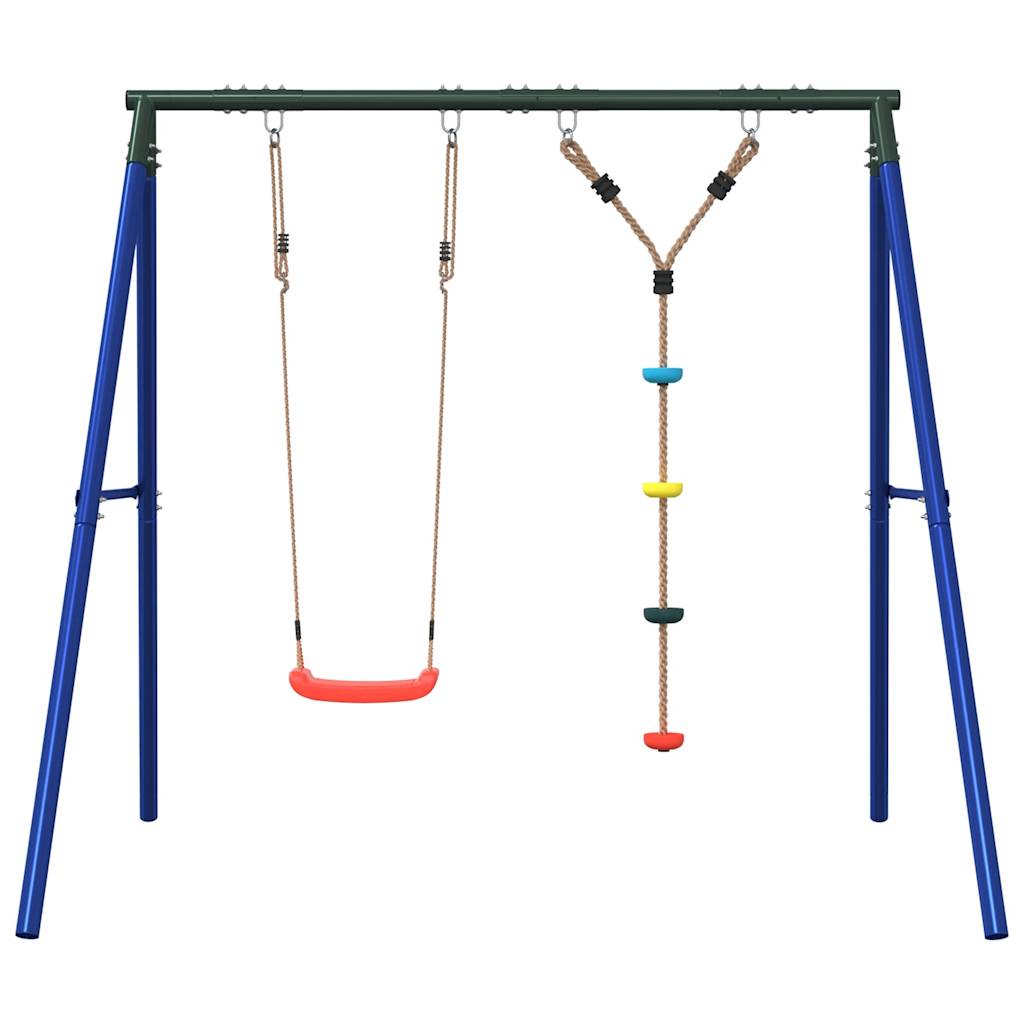 vidaXL Outdoor Swing Set with Swing and Disc Swing - Multicolour - 33685