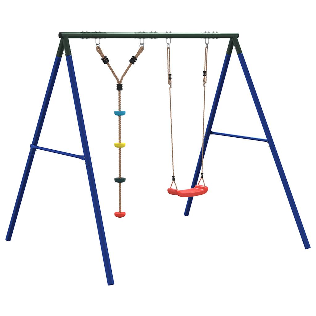 vidaXL Outdoor Swing Set with Swing and Disc Swing - Multicolour - 33685
