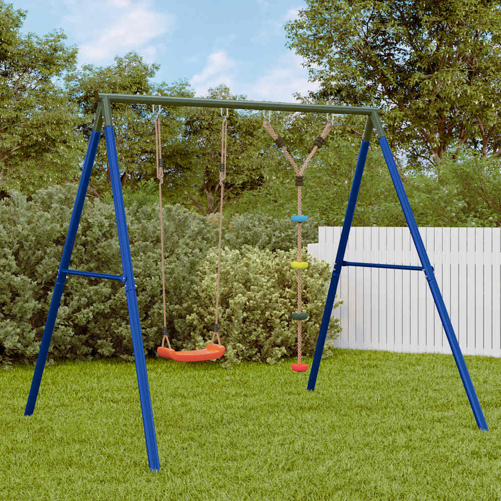 vidaXL Outdoor Swing Set with Swing and Disc Swing - Multicolour - 33685