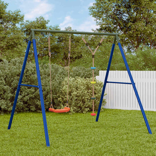 vidaXL Outdoor Swing Set with Swing and Disc Swing - Multicolour - 33685