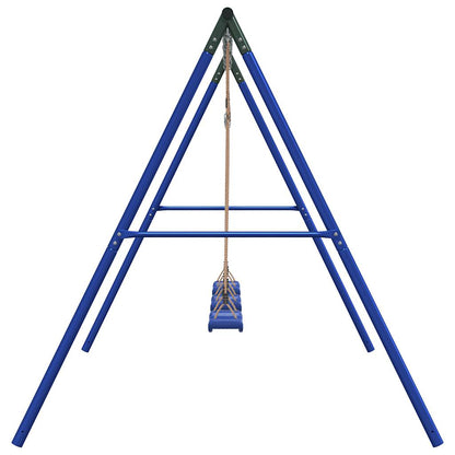 vidaXL Outdoor Swing Set with 3 Swings - Blue