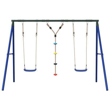 vidaXL Outdoor Swing Set with Swings and Disc Swing - Multicolour