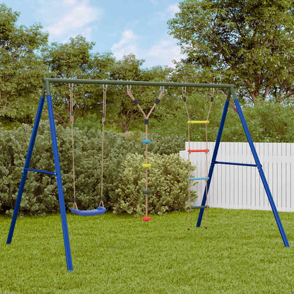vidaXL Outdoor Swing Set with Swing, Ladder, Disc Swing - Multicolour