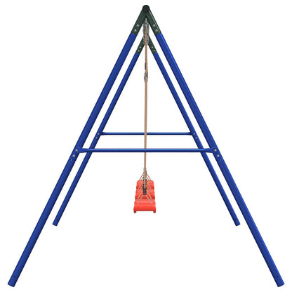 vidaXL Outdoor Swing Set with 3 Swings - Blue - 33718