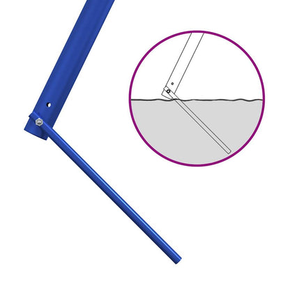 vidaXL Outdoor Swing Set with Swings and Trapeze - Blue - 33729