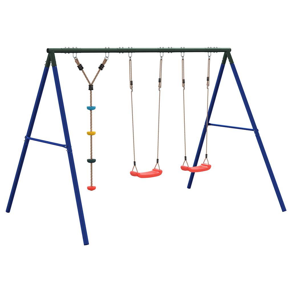 vidaXL Outdoor Swing Set with Swings and Disc Swing - Multicolour - 33744