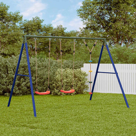 vidaXL Outdoor Swing Set with Swings and Disc Swing - Multicolour - 33744