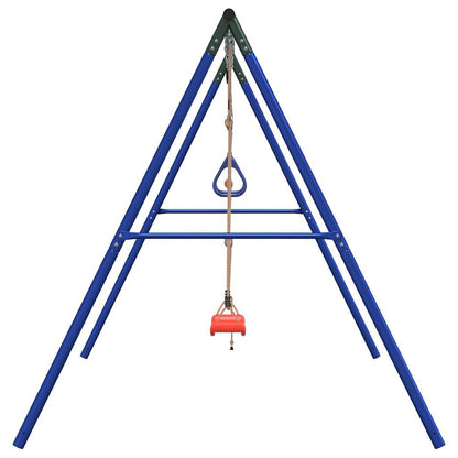 vidaXL Outdoor Swing Set with Swing. Trapeze. Ladder - Multicolour