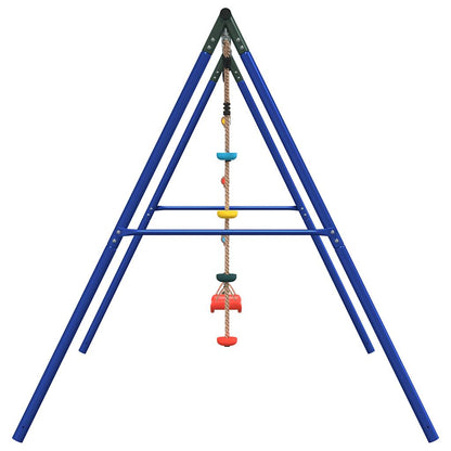vidaXL Outdoor Swing Set with Swing. Ladder. Disc Swing - Multicolour