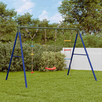 vidaXL Outdoor Swing Set with Swing. Ladder. Disc Swing - Multicolour