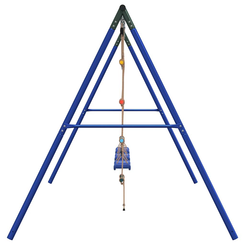 vidaXL Outdoor Swing Set with Swings and Ladder - Multicolour