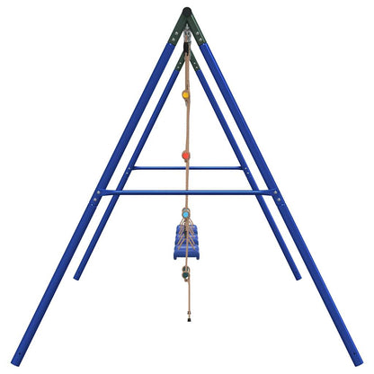 vidaXL Outdoor Swing Set with Swings and Ladder - Multicolour