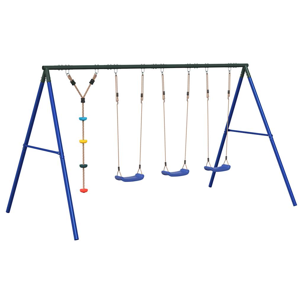 vidaXL Outdoor Swing Set with Swings and Disc Swing - Multicolour - 33812