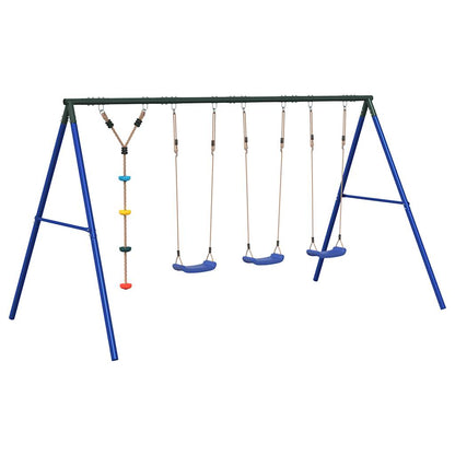 vidaXL Outdoor Swing Set with Swings and Disc Swing - Multicolour - 33812