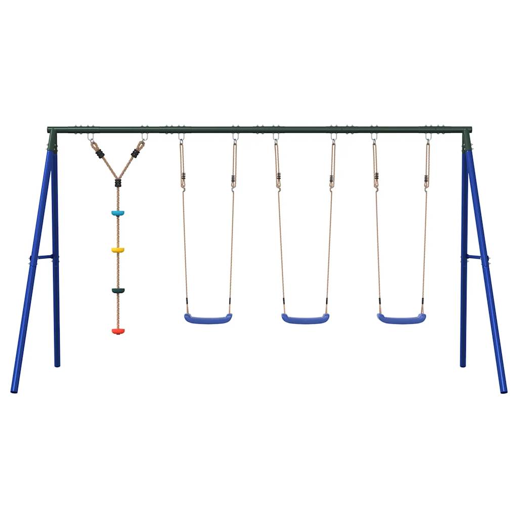 vidaXL Outdoor Swing Set with Swings and Disc Swing - Multicolour - 33812