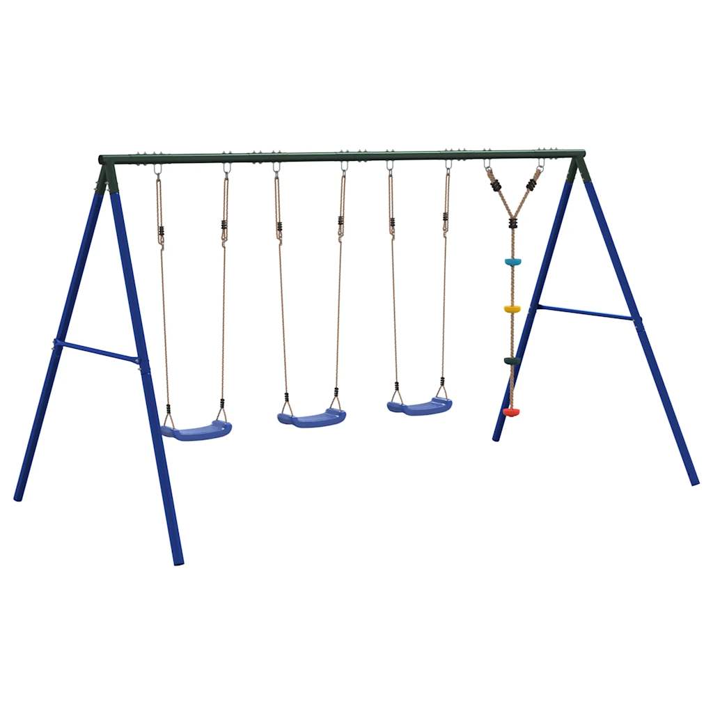 vidaXL Outdoor Swing Set with Swings and Disc Swing - Multicolour - 33812